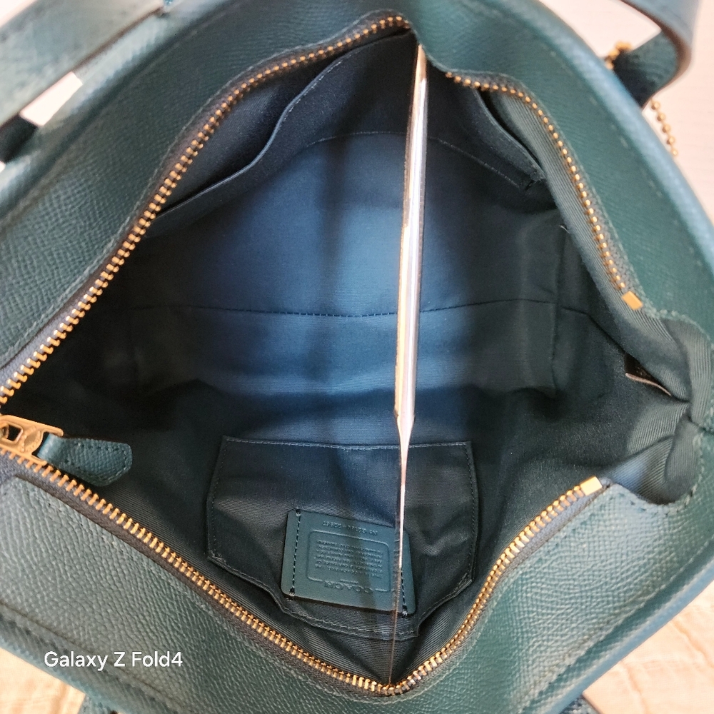 COACH Blue Leather  Bag - Picture 2 of 8